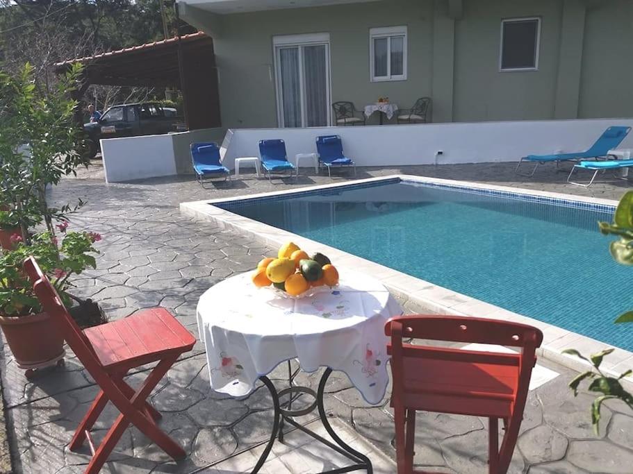 Greek Style Ground Floor Apartment & Pool Ialysos  Esterno foto