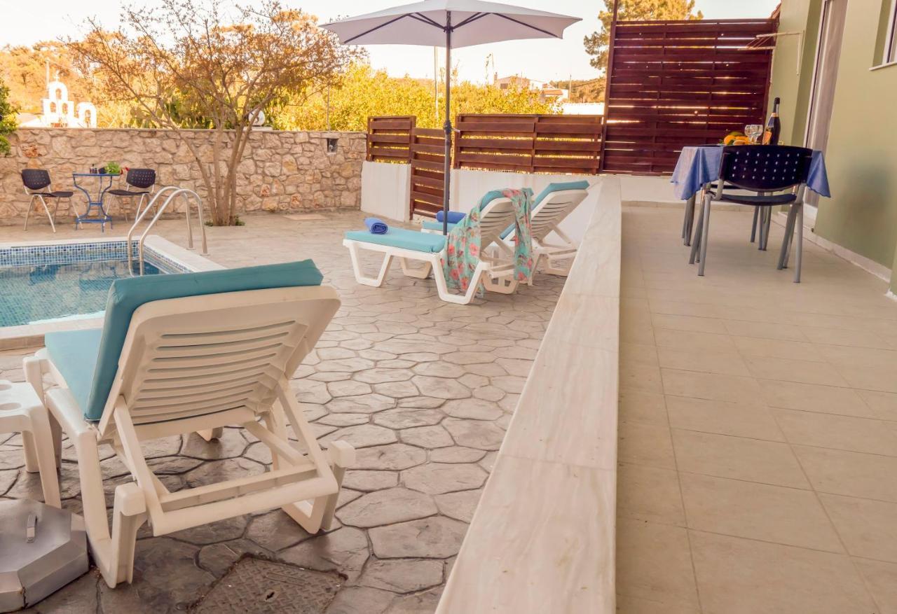 Greek Style Ground Floor Apartment & Pool Ialysos  Esterno foto